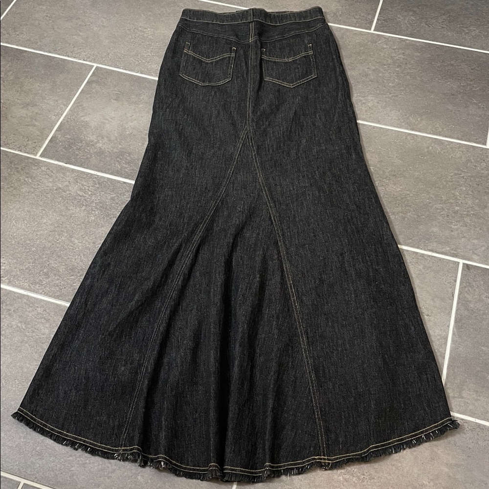 Pilcro Denim Puddle Maxi Skirt 2 - Picture 4 of 12
